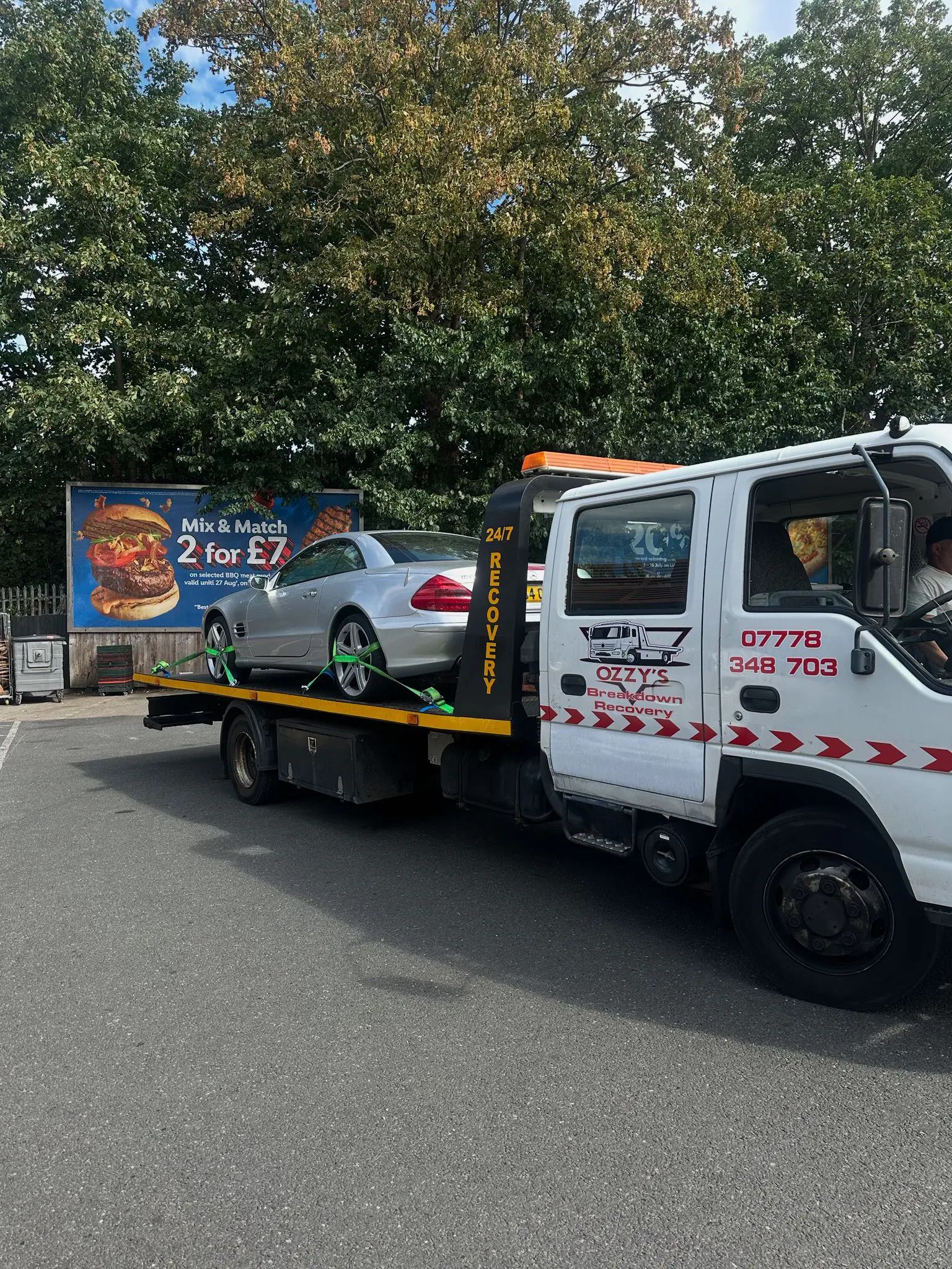 Car recovery in Bagshot Surrey