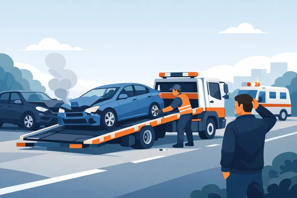 After Crash Vehicle Transport When You Need Help
