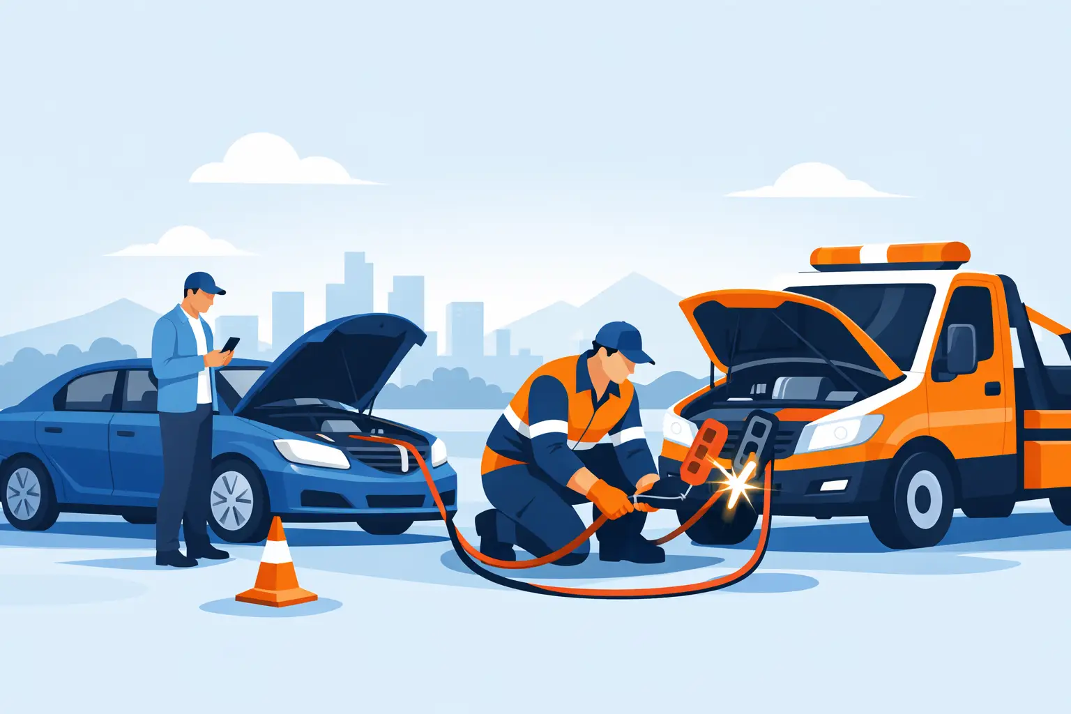 Jump Start Roadside Assistance Fast Ozzys Breakdown Recovery Jump Start Roadside Assistance Fast