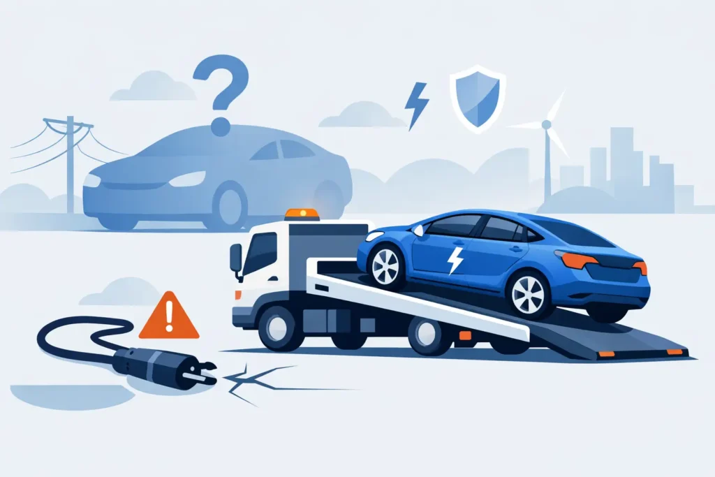 Can Towing Damage Electric Cars The Safe Way Ozzys Breakdown Recovery Can Towing Damage Electric Cars The Safe Way