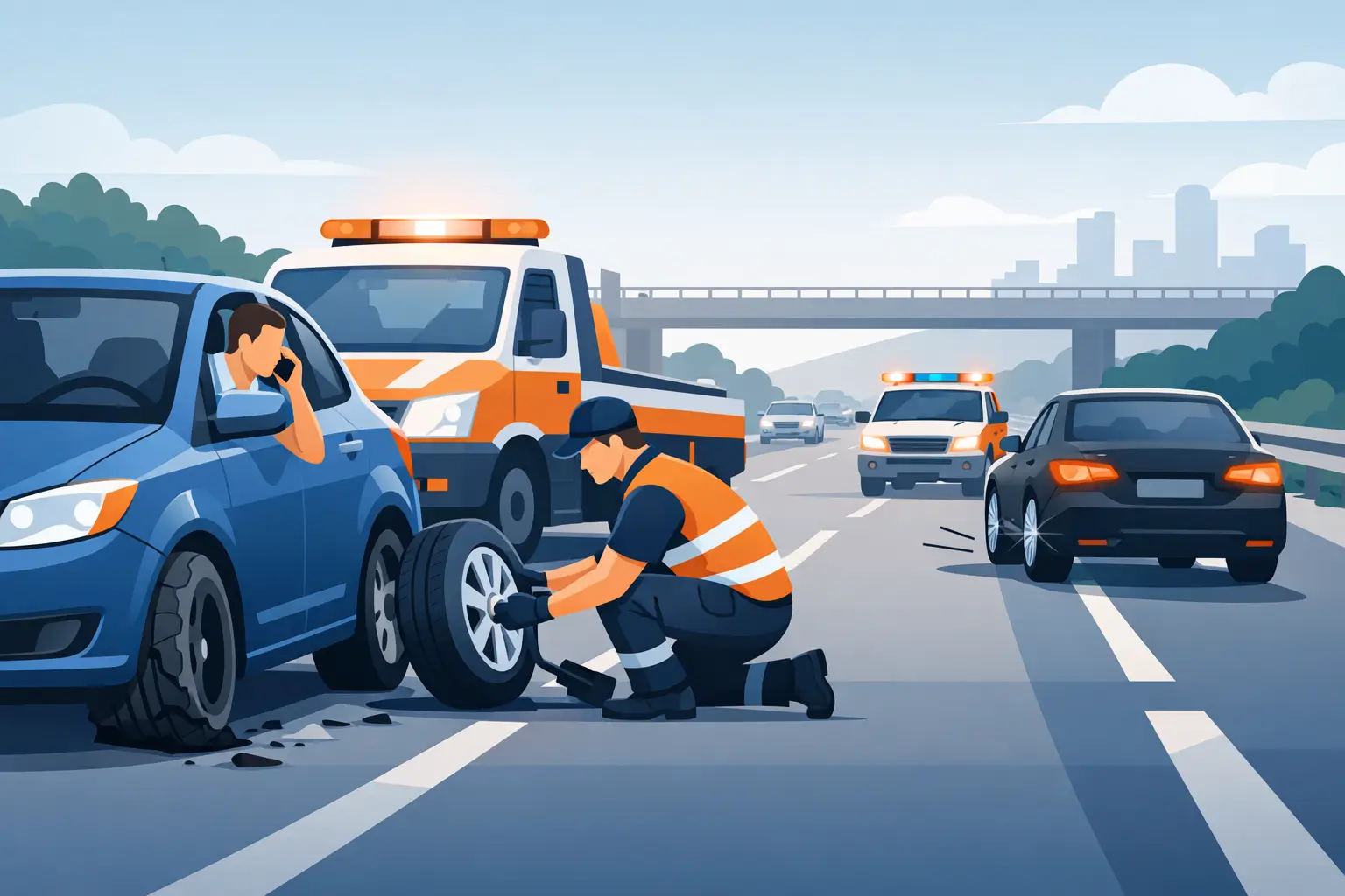 Motorway Blowout Recovery When Seconds Count