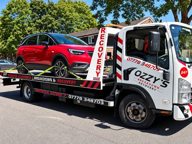 Broken-down vehicle transport with Ozzy’s Breakdown Recovery