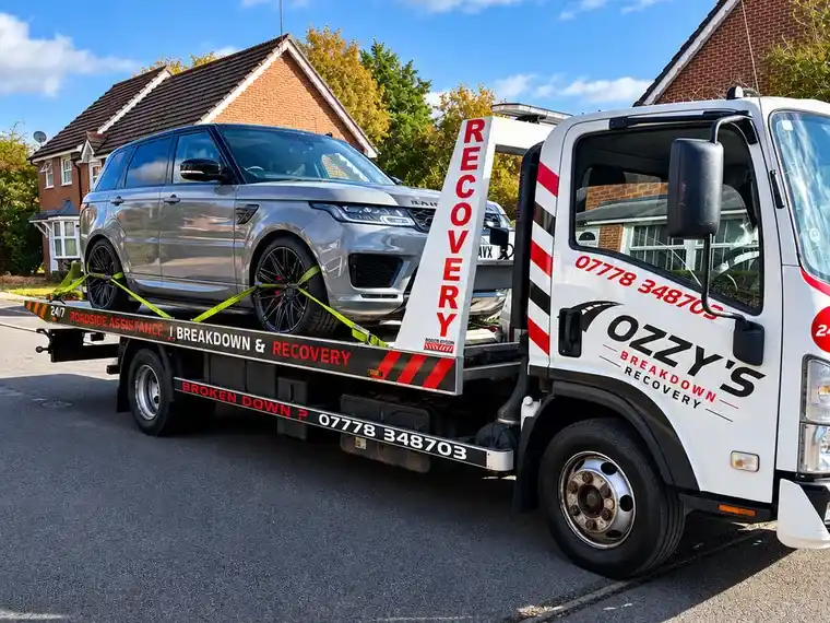 Broken-down vehicle transport with Ozzy’s Breakdown Recovery